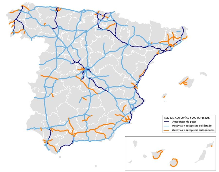 Red de Autovias y Autopistas de España