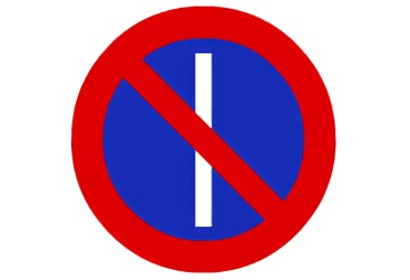 señal R-308a Estacionamiento prohibido los días impares