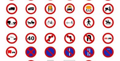 señales de prohibicion de aparcar y prohibido