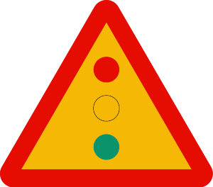 señal de obras TP-3 semáforos