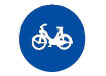 Una motocicleta, ¿puede circular por la vía señalizada con esta señal?